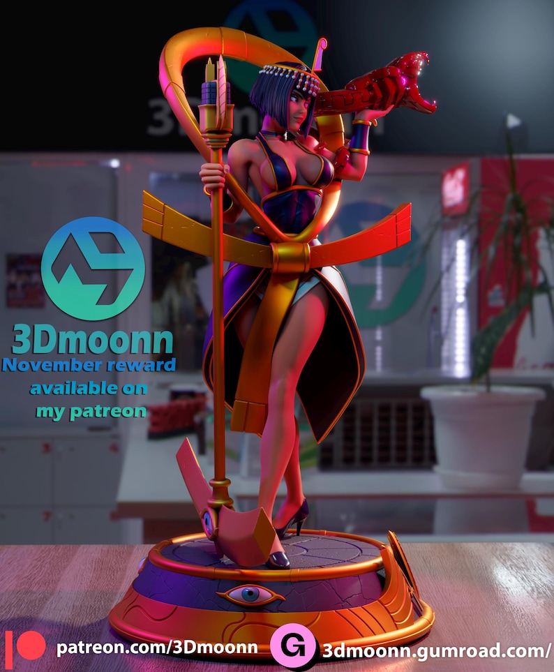 Eliza Skullgirls Resin Figure – 1/8 1/6 Scale 3D Printed Fan Art Statue | Collector Gift image 4