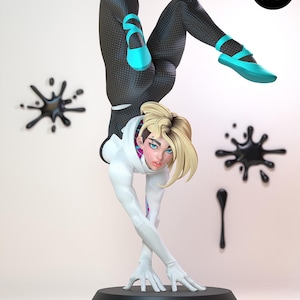 Spider Gwen — Marvel | 1/8 1/6 Scale Resin Figure | Unpainted or Hand-Painted | 3D Printed Fan Art | Collector Gift image 2
