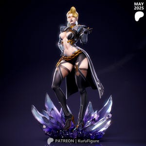 Emma Frost — Marvel | 1/8 1/6 Scale Resin Figure | Unpainted or Hand-Painted | 3D Printed Fan Art | Collector Gift image 1