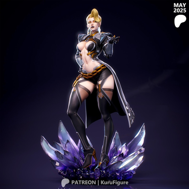 Emma Frost — Marvel | 1/8 1/6 Scale Resin Figure | Unpainted or Hand-Painted | 3D Printed Fan Art | Collector Gift image 1