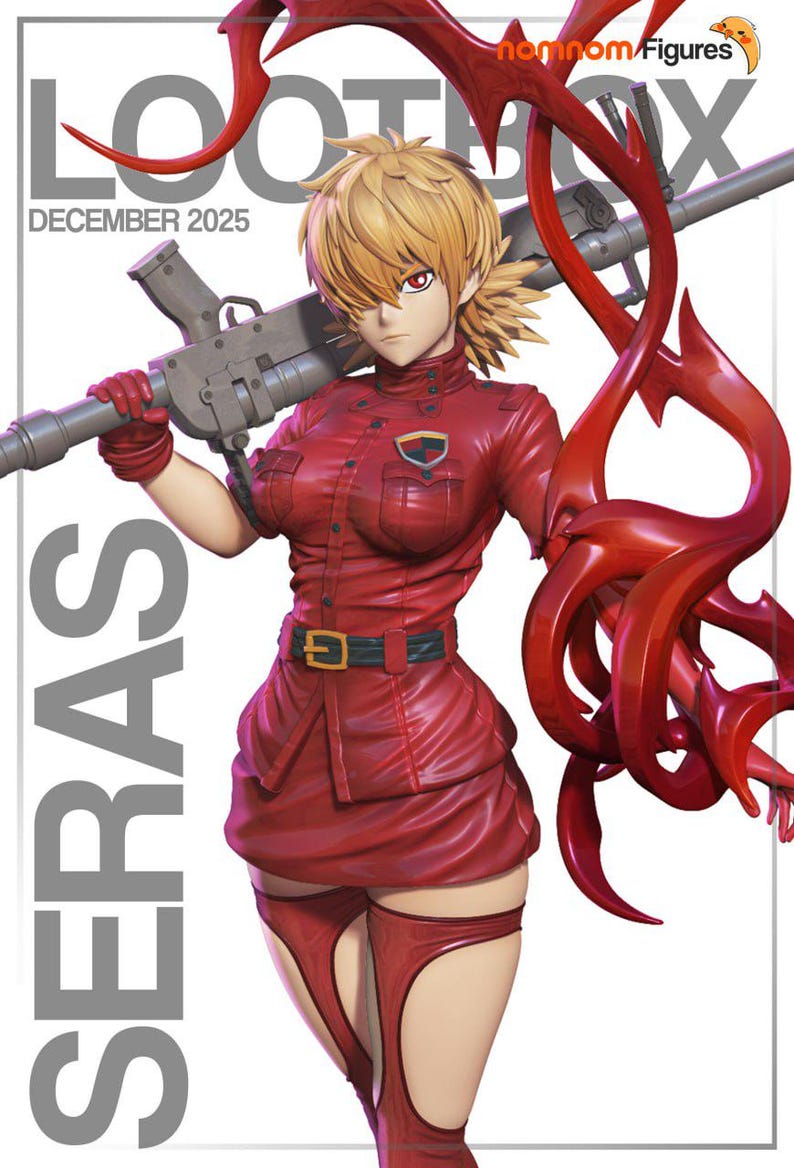 Seras Victoria — Hellsing / Figura de resina a escala 1/8 o 1/6 / Sin pintar o pintada a mano / Arte de fans impreso en 3D / Regalo de coleccionista imagen 4