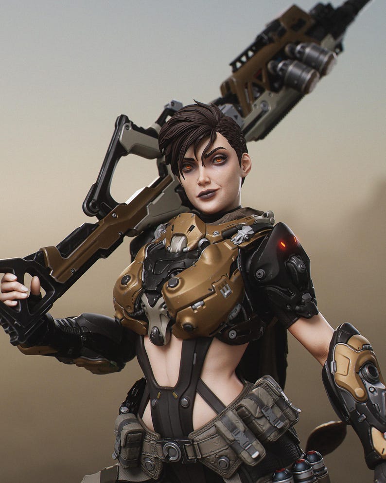 Bilder Kyla | 1/8 bis 1/6 Harz Figur | Unbemalt oder Handbemalt | 3D gedruckte Fan Art | Sammler Geschenk Bild 6