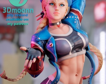 Cammy Street Fighter Resin Figure – 1/8 1/6 Scale 3D Printed Fan Art Statue | Collector Gift