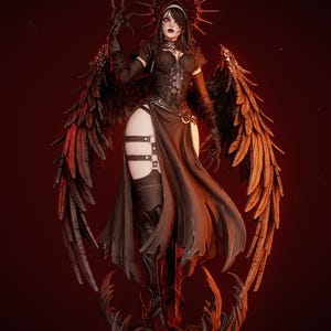 Corrupted Nun Resin Figure – 1/8 1/6 Scale 3D Printed Fan Art Statue | Collector Gift image 2