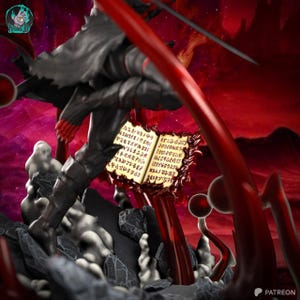 Figurine en résine de trèfle noir Asta - Statue de fan art imprimée en 3D à l'échelle 1/8 1/6 | Cadeau de collection image 2
