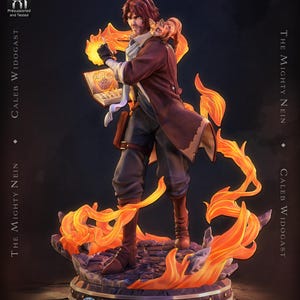 Figura de Caleb Widogast de Critical Role – Estátua em resina na escala 1/8/1/6 (sem pintura) | Presente para colecionadores imagem 4