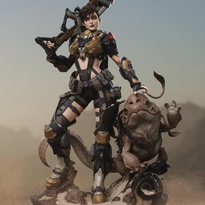Bilder Kyla | 1/8 bis 1/6 Harz Figur | Unbemalt oder Handbemalt | 3D gedruckte Fan Art | Sammler Geschenk Bild 5