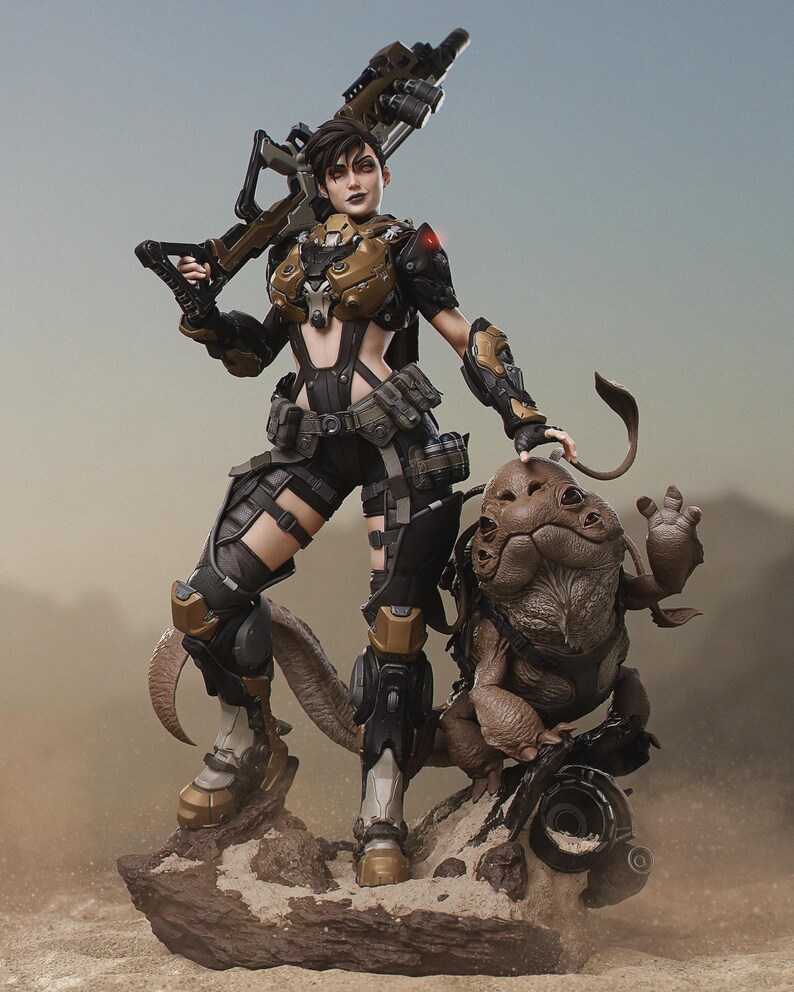 Bilder Kyla | 1/8 bis 1/6 Harz Figur | Unbemalt oder Handbemalt | 3D gedruckte Fan Art | Sammler Geschenk Bild 5