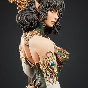Luneth Sculpt | 1/8 1/6 Scale Resin Figure | Unpainted or Hand-Painted | 3D Printed Fan Art | Collector Gift immagine 3
