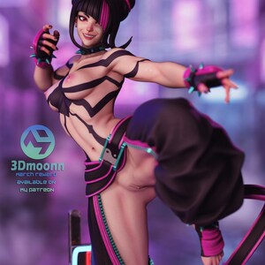 Juri Street Fighter Harzfigur - 1/8 1/6 3D gedruckte Fan Art Statue | Sammler Geschenk Bild 10