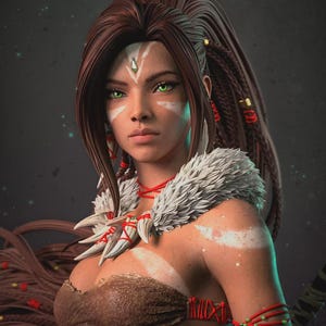 Nidalee — League of Legends | 1/8 1/6 Scale Resin Figure | Unpainted or Hand-Painted | 3D Printed Fan Art | Collector Gift 画像 1
