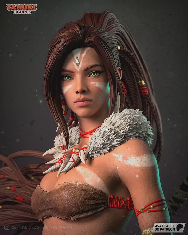 Nidalee — League of Legends | 1/8 1/6 Scale Resin Figure | Unpainted or Hand-Painted | 3D Printed Fan Art | Collector Gift 画像 1