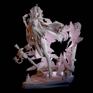 Carlotta Resin Figure – Fan Art, 1/8 1/6 Scale Unpainted Statue | Collector Gift image 2
