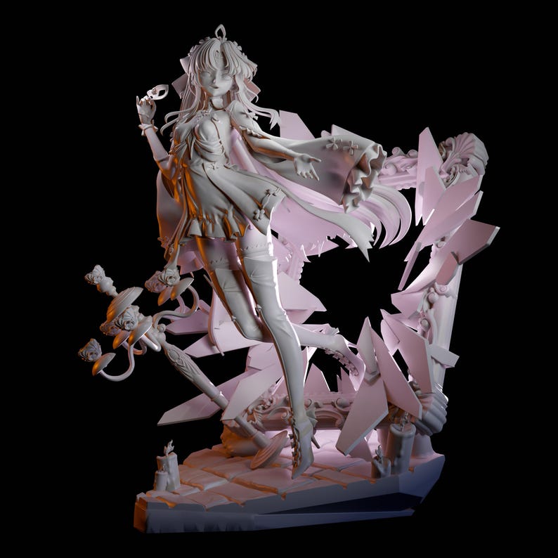 Carlotta Resin Figure – Fan Art, 1/8 1/6 Scale Unpainted Statue | Collector Gift image 2