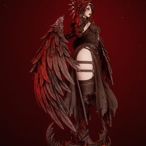 Corrupted Nun Resin Figure – 1/8 1/6 Scale 3D Printed Fan Art Statue | Collector Gift image 5