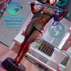 Luan Mendes Whip | 1/8 1/6 Scale Resin Figure | Unpainted or Hand-Painted | 3D Printed Fan Art | Collector Gift image 10
