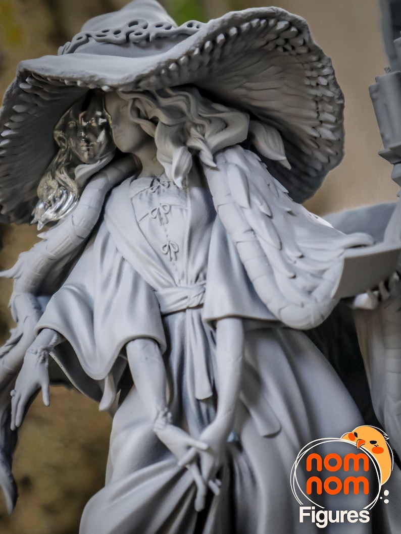 Ranni the Witch — Elden Ring | 1/8 1/6 Scale Resin Figure | Unpainted or Hand-Painted | 3D Printed Fan Art | Collector Gift imagen 8