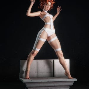 Leeloo Fifth Element Resin Figure – 1/8 1/6 Scale 3D Printed Fan Art Statue | Collector Gift image 1
