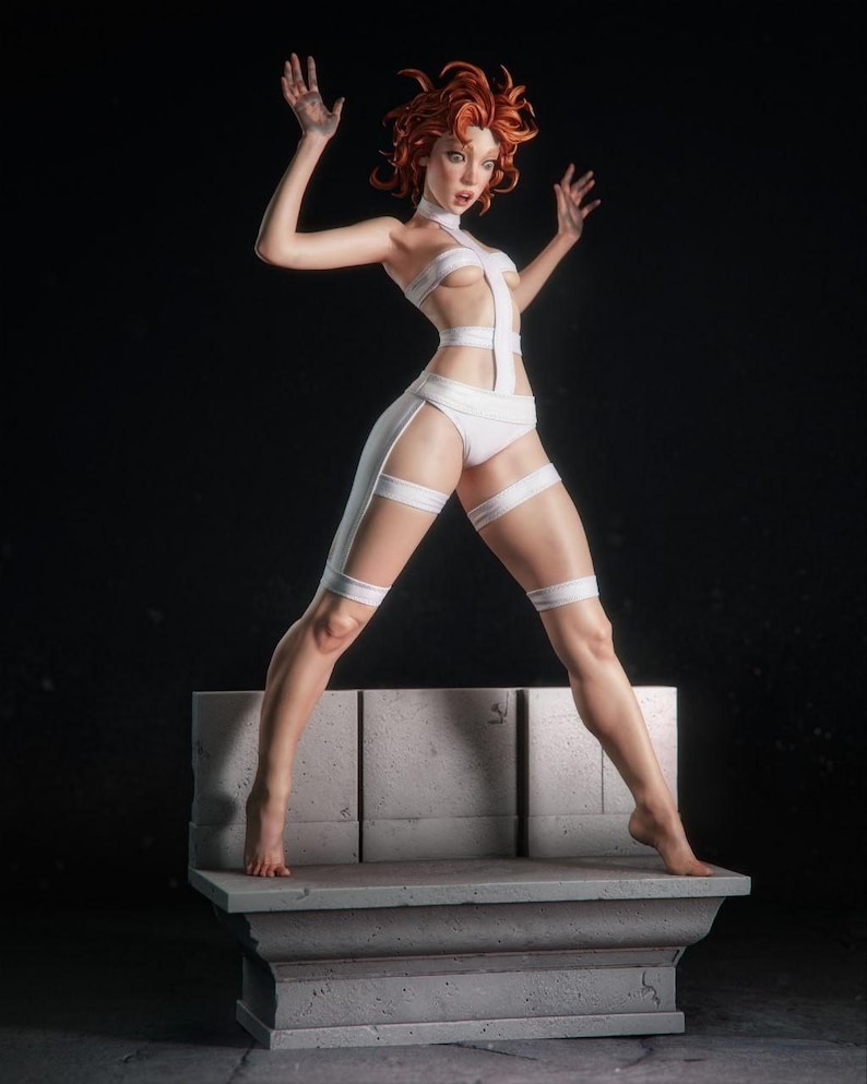 Leeloo Fifth Element Resin Figure – 1/8 1/6 Scale 3D Printed Fan Art Statue | Collector Gift image 1