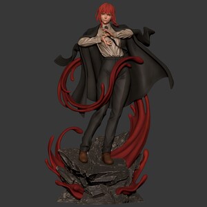 Makima Chainsaw Man Resin Figure – 1/8 1/6 Scale 3D Printed Fan Art Statue | Collector Gift image 8