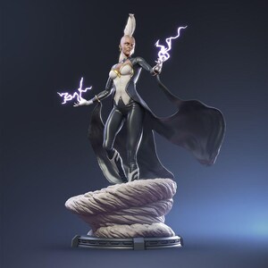 Storm X-Men 3D Printed Resin Figure – 1/8 1/6 Scale Unpainted Fan Art Statue | Collector Gift image 2