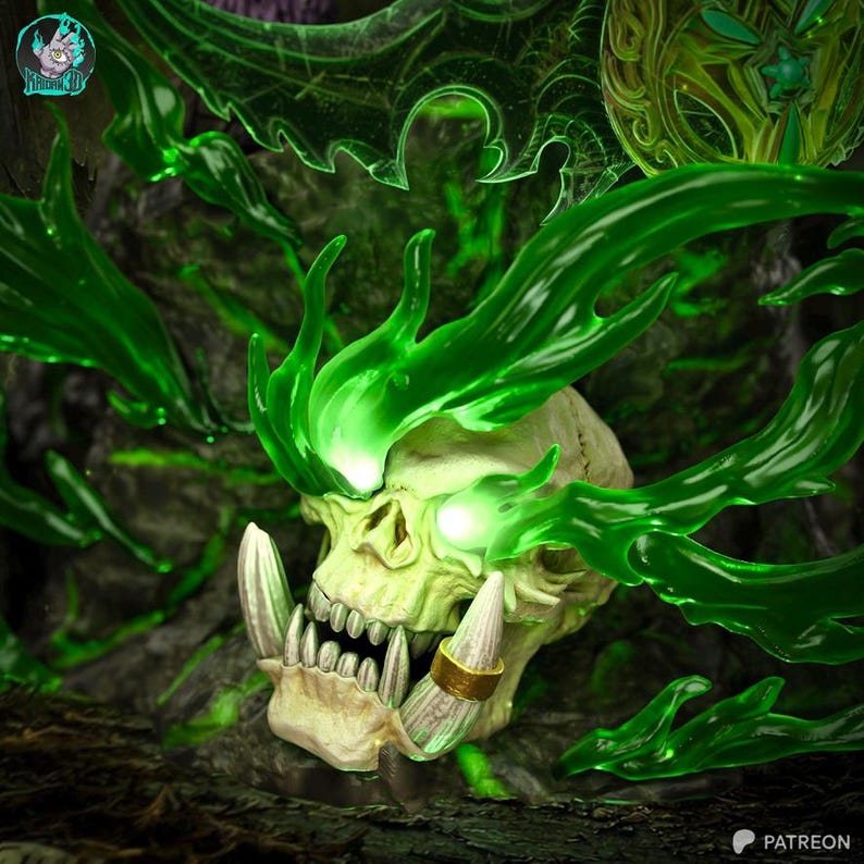 Harsfiguur van Illidan World of Warcraft – schaal 1/8 1/6 3D-geprint fanartstandbeeld | Verzamelaarscadeau afbeelding 4