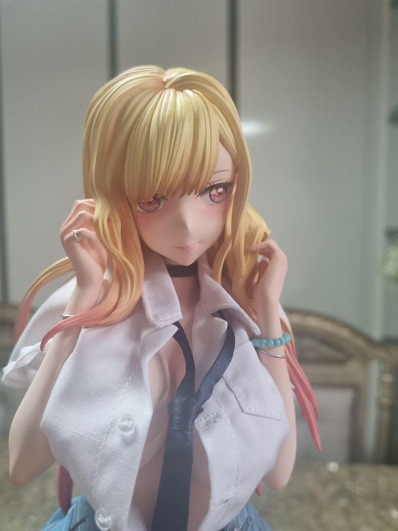 Marin Kitagawa My Dress-Up Darling Anime Figure, 1/8 1/6 Scale Resin Statue, Unpainted Garage Kit or Hand Painted, 3D Printed Collectible imagen 5