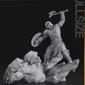 Skyrim Dragonborn Resin Figure – 1/8 1/6 Scale 3D Printed Fan Art Statue | Collector Gift image 10