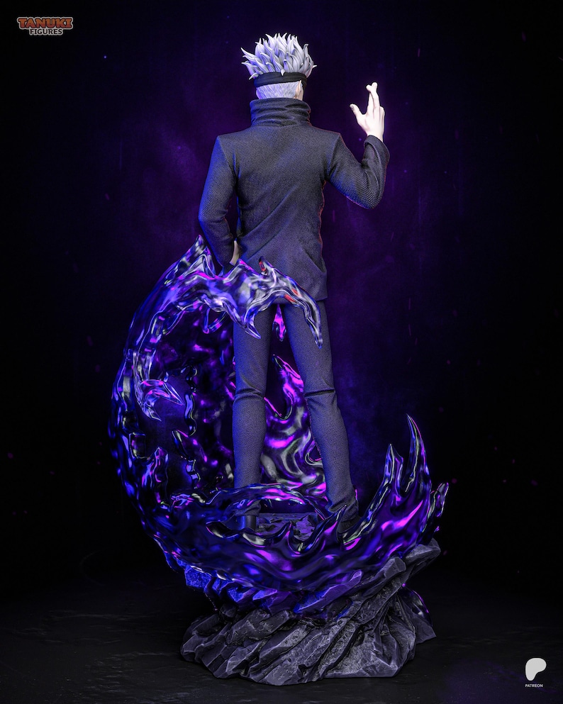 Gojo Satoru Resin Figure – Jujutsu Kaisen Fan Art Statue (1/8, 1/6 Scale) | Collector Gift image 3