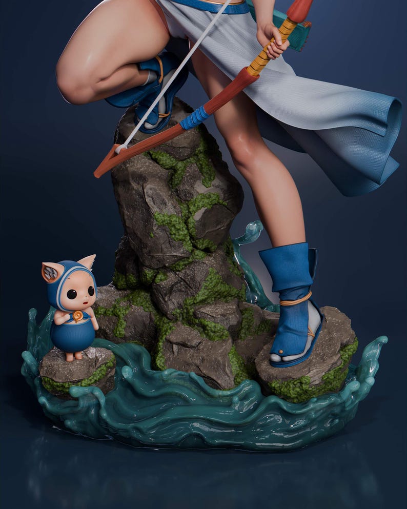 Mina Majikina Samurai Shodown Harz Figur - 1/8 1/6 3D Gedrucktes Fan Art Kit | Sammler Geschenk Bild 7