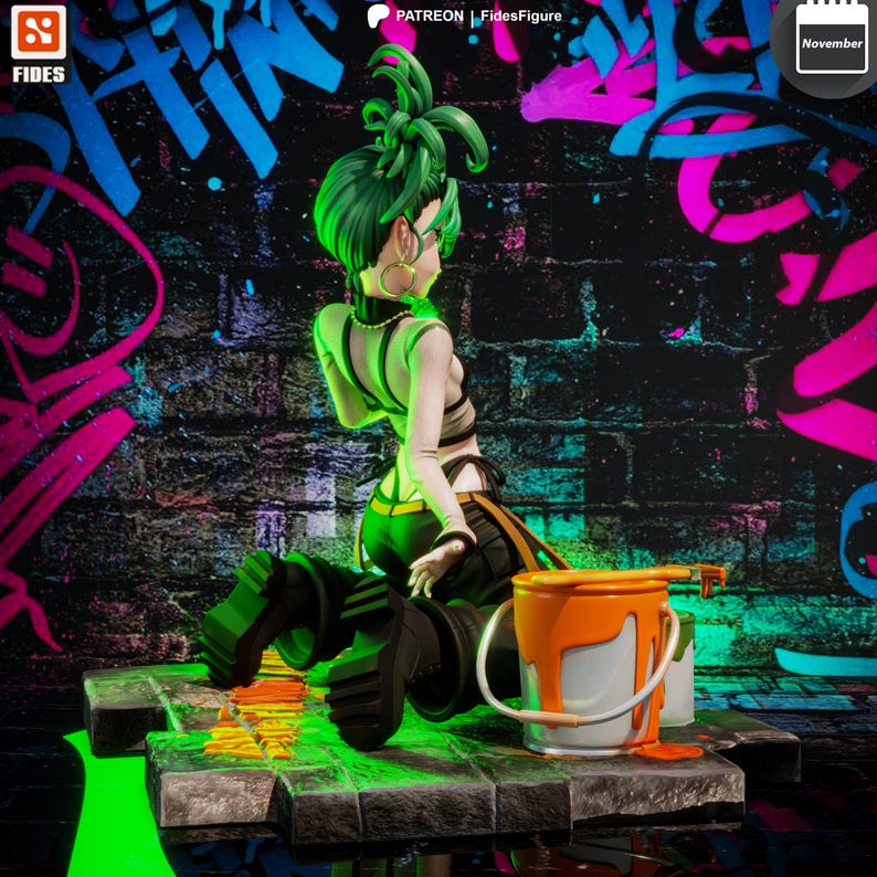 One Punch Man Tatsumaki Resin Figure – 1/8 1/6 Scale 3D Printed Fan Art | Collector Gift image 7