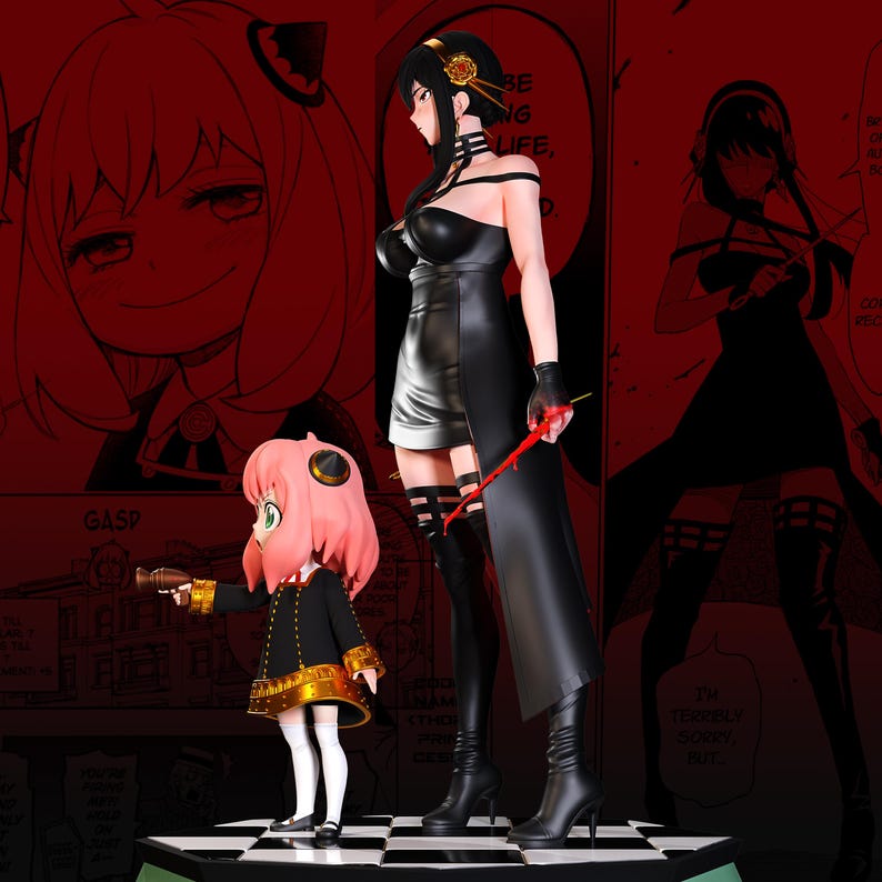 Anya Yor Forger Spy X Family Resin Figure – 1/8 1/6 Scale 3D Printed Statue | Collector Gift image 3