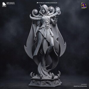 Xal'atath World of Warcraft Resinfigur – Skala 1/8 1/6 3D-utskriven fankonststaty | Samlargåva bild 5