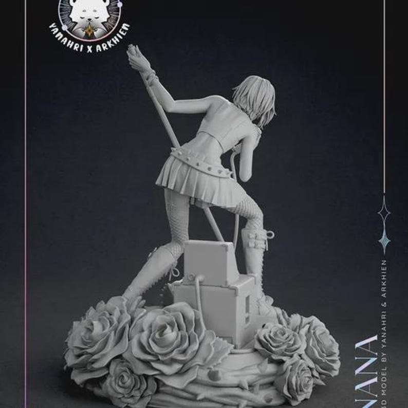 Nana Osaki — NANA | 1/8 1/6 Scale Resin Figure | Unpainted or Hand-Painted | 3D Printed Fan Art | Collector Gift bild 3