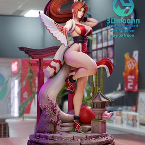 Mai Shiranui — Fatal Fury / King of Fighters | 1/8 1/6 Scale Resin Figure | Unpainted or Hand-Painted | 3D Printed Fan Art | Collector Gift Bild 2