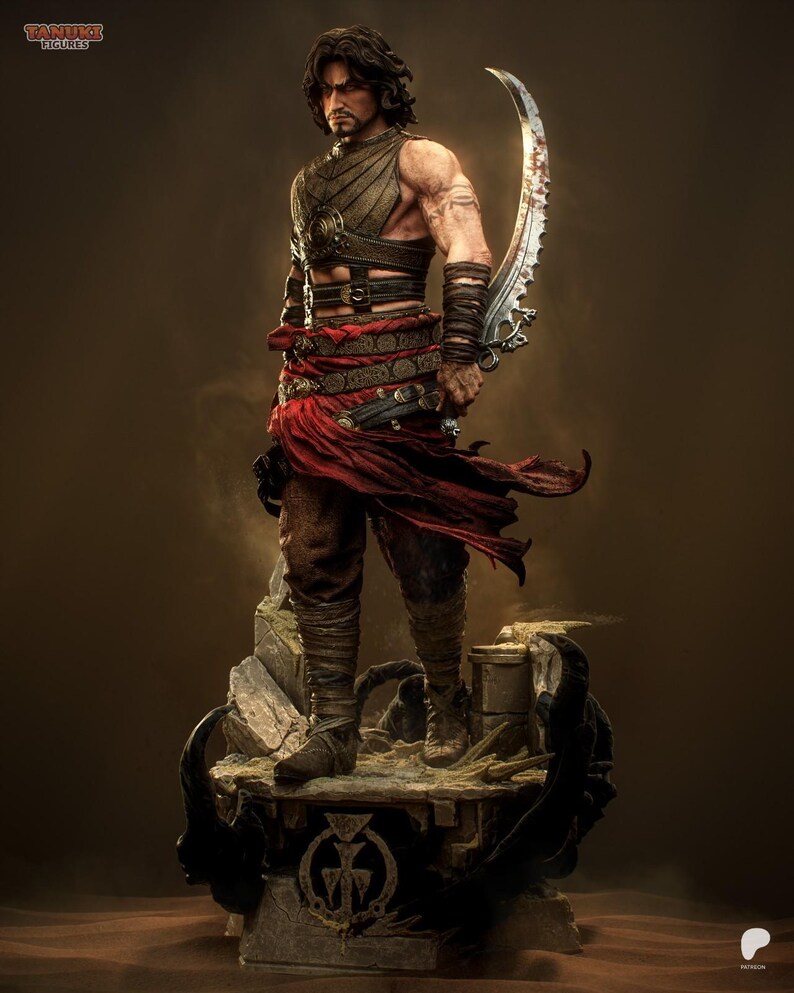 Prince of Persia Fan Art Resin Figure – 1/8 1/6 Scale Unpainted Statue | Collector Gift image 5