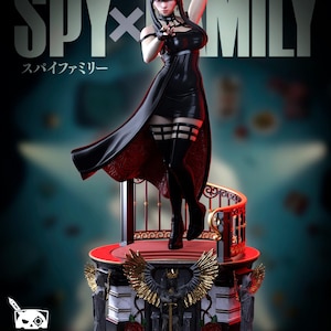 Harsfiguur Yor Forger Spy X Family – schaal 1/8 1/6 3D-geprint standbeeld | Verzamelaarscadeau afbeelding 1