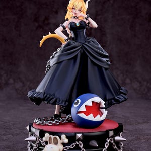 Bowsette — Super Mario | 1/8 1/6 Scale Resin Figure | Unpainted or Hand-Painted | 3D Printed Fan Art | Collector Gift image 4