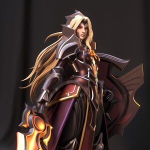 Leona — League of Legends | 1/8 1/6 Scale Resin Figure | Unpainted or Hand-Painted | 3D Printed Fan Art | Collector Gift image 8