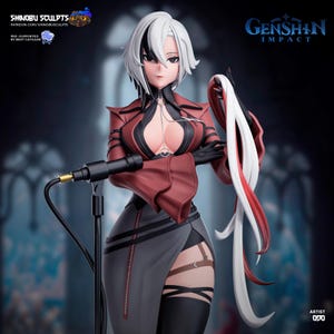 Arlequim — Genshin Impact | Figura em resina em escala 1/8 e 1/6 | Arte de fã impressa em 3D | Kit de garagem sem pintura | Estátua de colecionador | Presente para colecionadores imagem 1