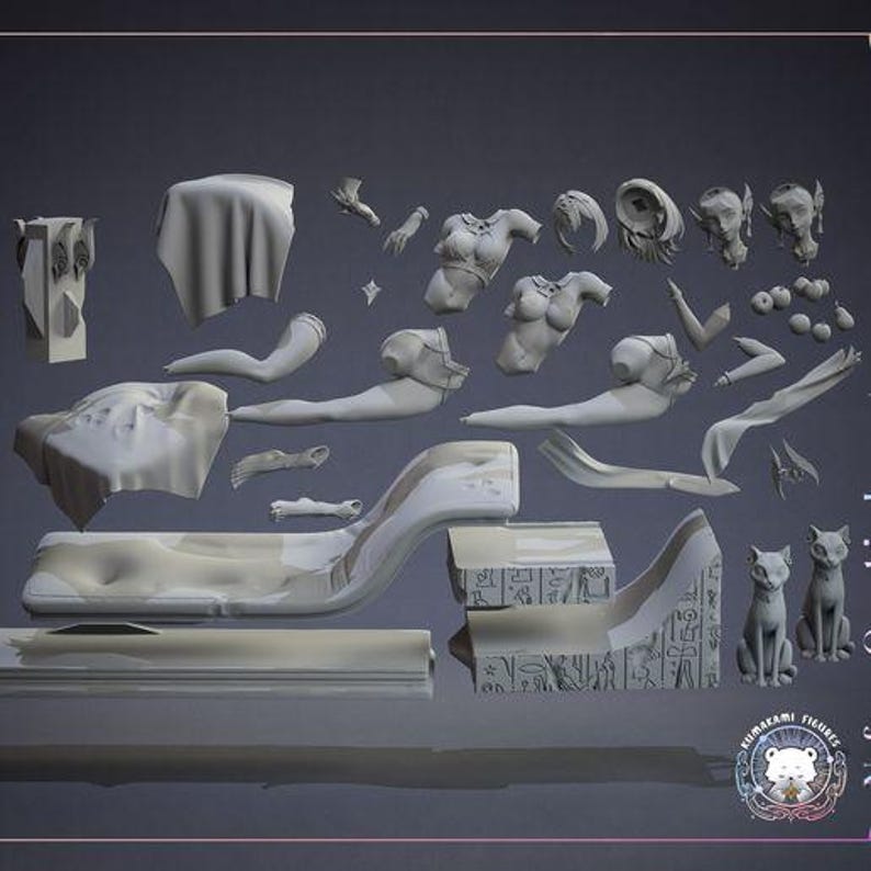 Nefer — Genshin Impact | 1/8 1/6 Scale Resin Figure | Unpainted or Hand-Painted | 3D Printed Fan Art | Collector Gift image 3