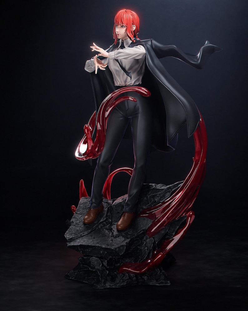 Makima Chainsaw Man Resin Figure – 1/8 1/6 Scale 3D Printed Fan Art Statue | Collector Gift image 3