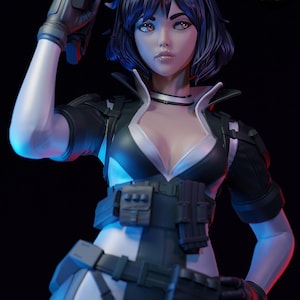 Ghost in the Shell Major Kusanagi Harz Figur - 1/8 1/6 Fan Art Statue | Sammler Geschenk Bild 1