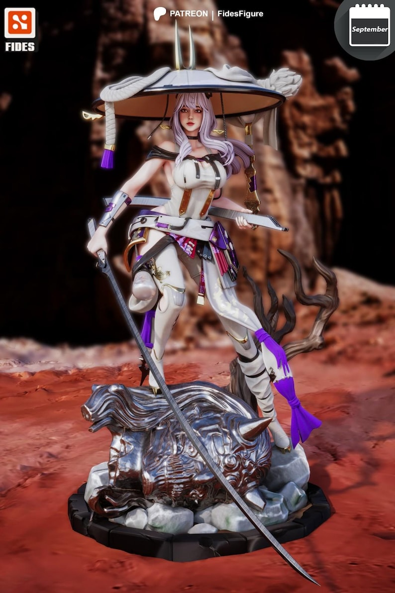 Scarlet Stellar Blade Harzfigur - 1/8 1/6 3D gedruckte Fan Art Statue | Sammler Geschenk Bild 5