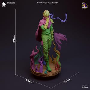Sung Jin Woo — Solo Leveling / Figura de resina a escala 1/8 o 1/6 / Sin pintar o pintada a mano / Fan art impreso en 3D / Regalo de coleccionista imagen 1
