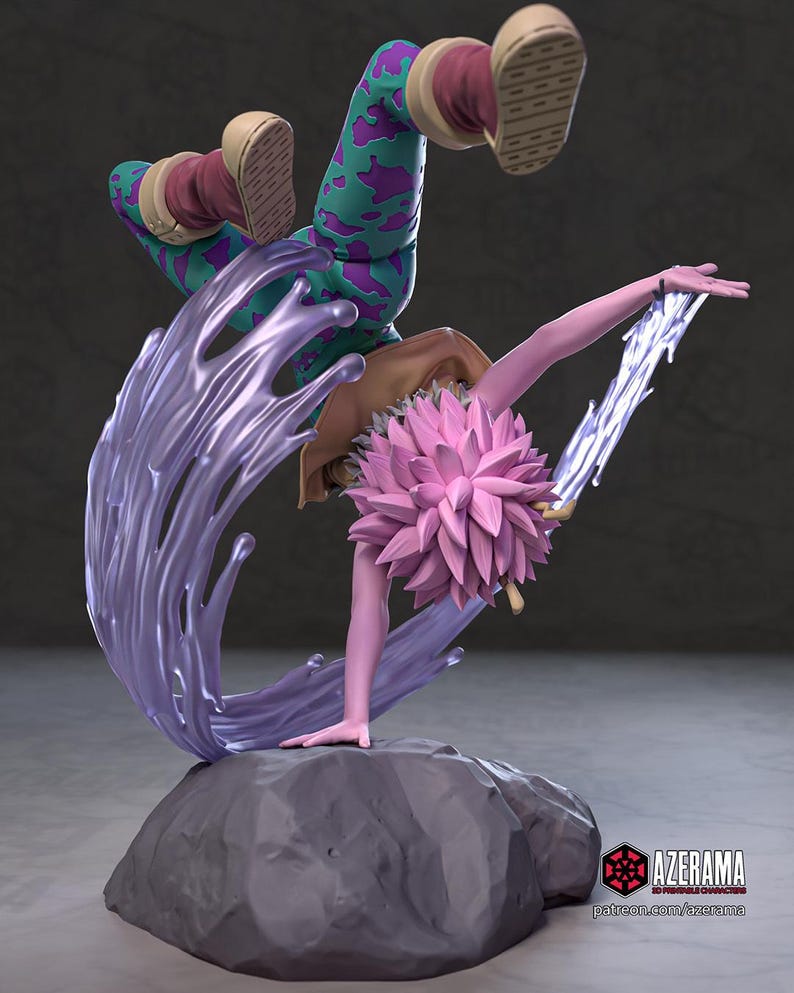 Mina Ashido My Hero Academia Resin Figure – 1/8 1/6 Scale 3D Printed Statue | Collector Gift image 5