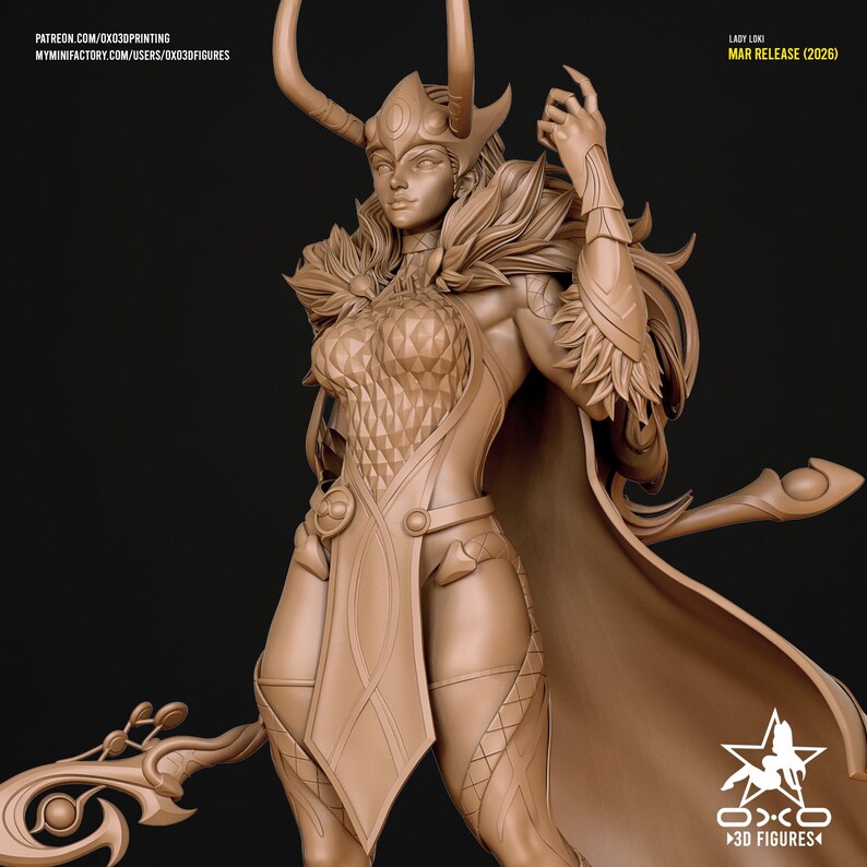 Lady Loki — Marvel Comics | 1/8 1/6 Scale Resin Figure | Unpainted or Hand-Painted | 3D Printed Fan Art | Collector Gift image 7