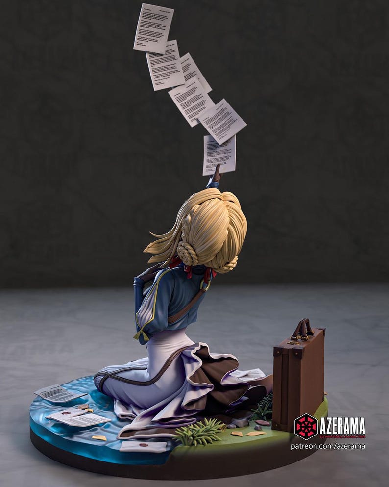 Violet Evergarden — Violet Evergarden | 1/8 1/6 Scale Resin Figure | Unpainted or Hand-Painted | 3D Printed Fan Art | Collector Gift image 5