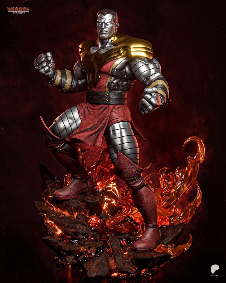 Colossus — Marvel / Figura de resina a escala 1/8 y 1/6 / Arte de fan impreso en 3D / Kit de garaje sin pintar / Estatua de coleccionista / Regalo de coleccionista imagen 2