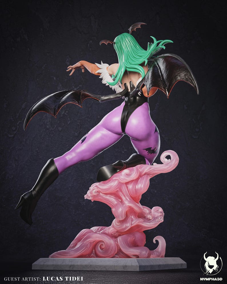 Morrigan — Darkstalkers | 1/8 1/6 Scale Resin Figure | Unpainted or Hand-Painted | 3D Printed Fan Art | Collector Gift image 5